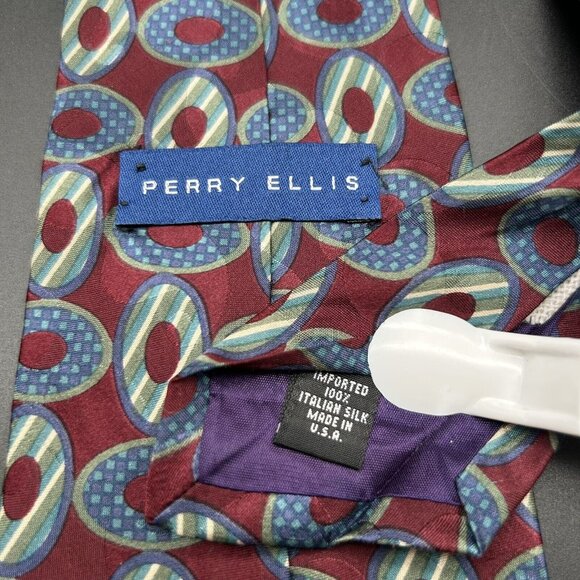 Lot of 5 Men's Neck Ties Shades of Red 55-57" Long 3.5-4" Wide 100% Silk USA - Picture 5 of 8